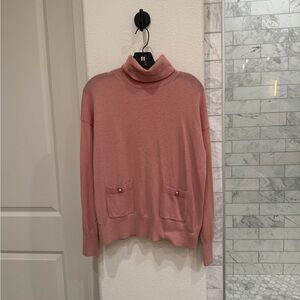 Kate Spade Soft Pink Cowl Neck Sweater